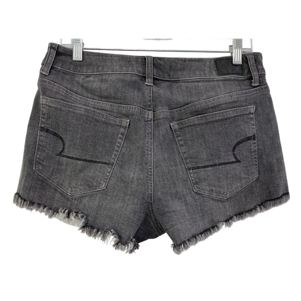 American Eagle Vintage Hi-Rise Festival Shorts Gray Studded Women's Size 10 Boho - Picture 9 of 9
